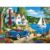 500 Piece Puzzles for Adults, Lake Mountains Cabin Jigsaw Puzzles 500 Pieces, Vintage Blue Car Puzzles for Teens Seniors, Dog Puppy Animal Jigsaw Puzzle Summer Scenery Puzzle Family Activity Gift