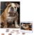 500 Piece Puzzles for Adults Personalized Wooden Puzzles English-Bulldog Jigsaw Puzzles Gift Custom Puzzle from Photos Challenging Puzzles for Family Wedding Christmas Birthday Gifts 20.4 x 15 in