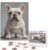 500 Piece Puzzles for Adults Personalized Wooden Puzzles French Bulldog Jigsaw Puzzles Gift Custom Puzzle from Photos Challenging Puzzles for Family Wedding Christmas Birthday Gifts 20.4 x 15 in