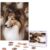 500 Piece Puzzles for Adults Personalized Wooden Puzzles Shelties Dog Jigsaw Puzzles Gift Custom Puzzle from Photos Challenging Puzzles for Family Wedding Christmas Birthday Gifts 20.4 x 15 in