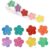 500 Spring Glitter Flower Stickers Roll Holographic Floral Labels Sticker