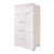 50 * 35 * 102 cm Plastic Clothing Storage Cabinet with Drawers, 6-Drawer Vertical Bedroom Cabinet, Plastic Dressing Table, for Bedrooms, Game Rooms, Entryways, and Living Rooms (White)