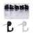 50/60 / 80 / 160Pcs Push Pin Hooks Clear Push Pin Clip Cork Board Hook Decorative Thumb Tacks Hook for Wall Hanging Photo Wall
