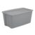 50 Gallon Extra Large Durable Plastic Storage Tote with Snap‑On Lid,Gray