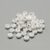 50 Letter Beads Alphabet Beads White Silver Bulk 10mm Flat Assorted