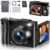 50MP Compact Photography Digital Camera with 32GB SD Card Kit, Black