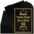50 Pack 22×28 In Large Poster Board Black Poster Paper Bulk 250GSM Thickness Heavyweight for School Classrooms Displays Supplies Signs DIY Vision Boards Craft Projects Small Business