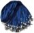 50 Pack Navy Blue Lanyard for ID Badge Nylon Flat Lanyard with Bulldog Clip