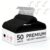 50 Pack Velvet Hangers, Non-Slip with 360° Swivel Hooks & Tie Racks Black