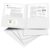 50 Pack White Double‑Pocket Glossy Folders for School, Office & Business