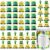 50 Pcs 1 Inch Quiet Critters Pom Poms with Storage Jar, Sea Urchin Fuzzy Pom Pom Classroom Management Tools, Behavior Reward Toys for Kids Homeschooling & Educational Activities