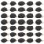 50pcs Black Round Wood Mini Chalkboard Clip Sign for Notes