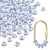 50 Pcs Chunky Beads, 5.5mm Large Hole Bead for Carabiner Keychain Bag Charm