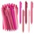 50Pcs Gel Pens Bulk 0.5mm Fine Point Black Ink Retractable Quick Dry Pens