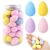50 Pcs Mini Beauty Blender Set, Wet & Dry Use Makeup Sponges, Mixed Color Professional Foundation Blending Sponges with Storage Bottle for Daily Makeup