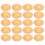 50pcs Orange Patterned Fiber Face Mask Sheets for and Neck Hydrating