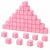 50 Pcs Pink Casino Dice 0.75 Inch (19mm) Acrylic Dice Game 6 Sided Cubes Dice Bulk Bulk for Table Games, Board Games, and Math Teaching (Pink)