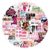 50Pcs Pinky UP Stickers for Water Bottle, Cool Kpop Idol KATSEYE Waterproof Vinyl Stickers for Adult Teen Girl Kids Laptop Skateboard Bike Guitar Laggage Travel Case Helmet Notebook Scrapbook