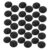 50pcs Plastic Round Suitcase Foot Pads Replacement Black Pp Bag