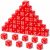 50 Pcs Red Casino Dice 0.75 Inch (19mm) Acrylic Dice Game 6 Sided Cubes Dice Bulk Bulk for Table Games, Board Games, and Math Teaching (Red)