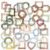50pcs Small Frame Stickers Scrapbook Decorative Paper for Craft