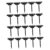 50pcs Thumb Tacks for Bulletin Boards, Zinc Alloy, Black