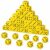 50 Pcs Yellow Casino Dice 0.75 Inch (19mm) Acrylic Dice Game 6 Sided Cubes Dice Bulk Bulk for Table Games, Board Games, and Math Teaching (Yellow)