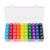 50 Pieces Colored Dice Set in 10 Colors, 14mm Standard 6-Sided Dice with Plastic Storage Box