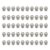 50 Pieces Silver Skull Beads Large Hole Zinc Spacer Beads for Jewelry Making Paracord Beads and Charms DIY Accessories 0.47×0.39 Inch