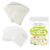 50 Sets Jumbo Paper Clips Packaging for Selling, White Cards & Hanging Bags