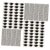 50 Sheets Black PVC Graduation Cap Stickers C544 for Crafts