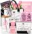 50th Birthday Gifts for Women,Unique 50 Years Old Birthday Include Galss Tumbler with Straw Gifts for Wife Aunt Sister Friends Her,Fashion 1976 Handbag Cosmetic Bag Socks Candle Born in 1976 Card
