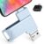 512GB Photo Stick for Smartphones, 4in1 Functionality, Directly Transfer Photos to USB Drive, Supports Storage of Photos/Videos/Various Files, Compatible with iPhone/iPad/Android/PC and More.