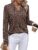WIHOLL V Neck Business Casual Tops
