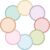 24 Pack Dry Erase Dots 11 Inch Circles Spots 8 Light Colors Removable Whiteboard Stickers for Classroom Teachers Students Wall Table Desk & Floor Decals