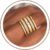 Turandoss 5Pcs 14K Gold Plated Stackable Rings Set