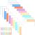 Sticky Index Tabs Book Page – 500Pcs 2 Inch Writable Colored Pages Markers, Repositionable File Tab Flags Labels Self Adhesive Reading Divider Sticker for Books, Binders, Notebook Files Folders,Pastel