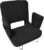 TOPSKY Stadium Seat for Bleachers with Back Support, 3-Position Reclining Stadium Chair with Armrests, Thick Padded Cushion, Foldable Bleacher Seat with Hooks(Black)
