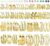 FAXHION 46 Pairs Gold Hoop Earrings Set