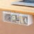 Under Desk Drawer Storage, Self-Adhesive Slide Out Organizer | Pen Holder Organizer with 3 drawers, Desk Drawer Attachment for office, Plastic Desk Accessories & Workspace Organizers White