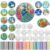 51pcs Animal Fantasy Suncatcher Craft Kit,DIY Stained Glass Art for Adults