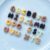 52Pcs Letter Charms A-Z Resin Mixed Color No Hole Flatback Alphabet Beads for DIY Accessories Nail Art Phone Cases Hair Clips Pen Holders，Beige Coffee Tone
