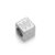 52pcs Stainless Steel A-Z Square Beads 7mm Loose Spacer Beads