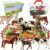 53-Piece Farm Animal Figures Toy with Fence & Building Blocks for Toddlers
