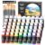 54 Colors Acrylic Paint, Shuttle Art Acrylic Paint set with 12 Paint Brushes, 2oz/60ml Bottles, Rich Pigmented, Water Proof, Premium Paints for Artists, Beginners and Kids on Canvas Rocks Wood Ceramic