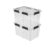 54 Qt Waterproof Clear Plastic Storage Bin, Gasket‑Sealed Lidded Container with Secure Latches, Black, 2Pack