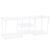 55 Inch Acrylic TV Console Table Media Stand for TVs Up to 60 Inch