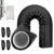 59 * 20in Portable AC Hose Insulation Sleeve, 3 Layer AC Hose Insulation Cover Wrap, Portable Air Conditioners Insulated Hose Cover Wrap, Fit 5″ & 5.9″ Diameter Exhaust Hose (Black)