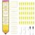 59 Pcs Student Behavior Chart for Classroom Management Pencil Shape Kids Track Reward Incentive Chart Hanging Creative Bulletin Board with 40 Clips for Home Preschool Daycare Back to School Supplies