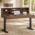 59″ Standing Desk with Drawers, Electric Sit Stand Desk with Storage